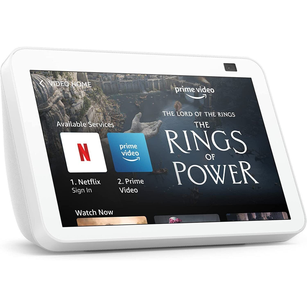 Amazon (Glacier White) Echo Show 8 Hd 8-Inch (2Nd Generation) Smart Display Alexa