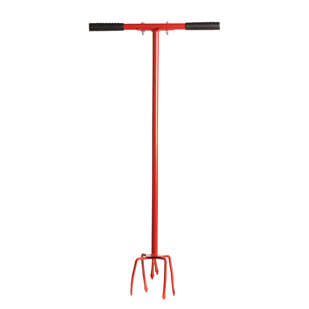 32" Long Handle Garden Tiller Manual Rotavator