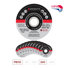 AREBOS 200 Metal Cutting Discs | Stainless Steel Cutting Discs | 125 x 1.2 x 22.23 mm | For Angle Grinder