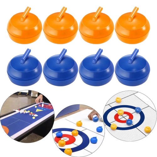 Tabletop Curling Game Educational Toy Party Camping Foldable Mini Tabletop Games 2