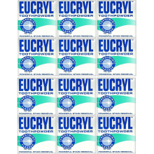 12 x Eucryl Toothpowder, Freshmint, 50g