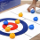 Tabletop Curling Game Educational Toy Party Camping Foldable Mini Tabletop Games 6