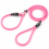 Bunty (Pink, Large - 10mm) Nylon Slip Rope Dog Puppy Lead Leash Anti Pull 1