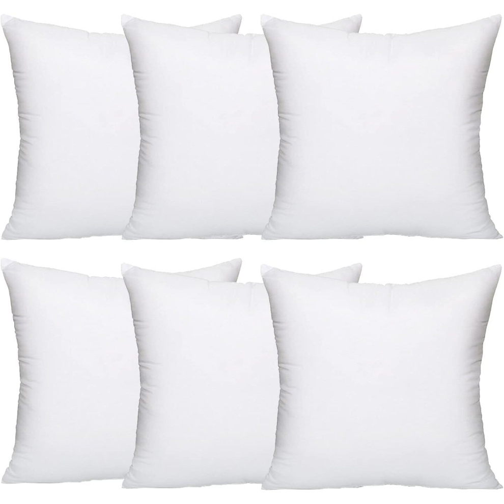 Lancashire Textiles (Pack Of 6, 18" X 18" (45 X 45Cm) ) Microfibre Cushion Pads