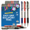 SOL (32 pens) 16-32 Blue Red Black Retractable Ballpoint Pens 1
