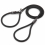 Bunty (Black, X-Large - 12mm) Nylon Slip Rope Dog Puppy Lead Leash Anti Pull 1