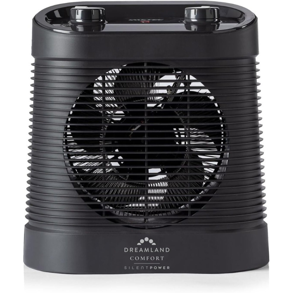 Dreamland Silent Power Comfort Portable Fan Heater with 4 Heating Modes