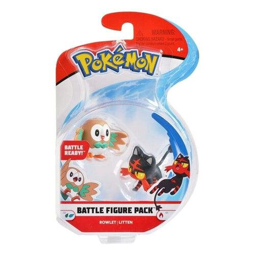 Pokémon Pokemon Battle Figure Set Figure 2-Pack w/ Rowlet and Litten