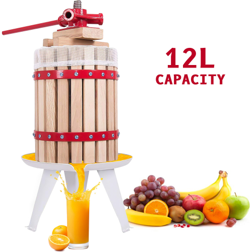 Fruit Pressed Wine Cider Maker Crusher Apple Juicer Homemade Kit Tool Hard Wood