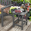 Costway Side Table Solid Indoor Outdoor Garden Patio HDPE Adirondack Square End Table 3