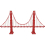 K'NEX K'Nex Architecture Golden Gate Bridge - Red 2