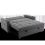 MORE4HOMES (Grey) HUDSON 2-SEATER SOFA BED LINEN FABRIC WITH CUP HOLDERS 4