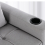 MORE4HOMES (Light Grey) HUDSON 2-SEATER SOFA BED LINEN FABRIC WITH CUP HOLDERS 7