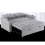 MORE4HOMES (Light Grey) HUDSON 2-SEATER SOFA BED LINEN FABRIC WITH CUP HOLDERS 4