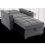 MORE4HOMES HUDSON 1-SEATER SOFA BED LINEN FABRIC WITH CUP HOLDERS GREY 4