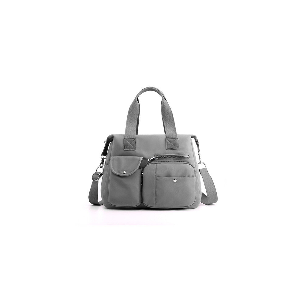 (Grey) Women Handbags Nylon Waterproof Large Capacity Shoulder Bags-image-OPC-PD6BZZB-NEW