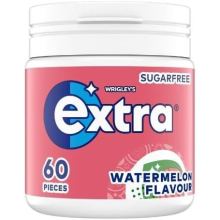 2 x Wrigley's Extra Watermelon Gum 60 Pieces 84G