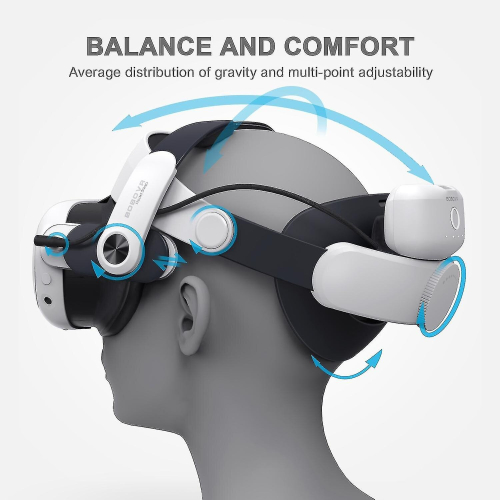 Bobovr M3 Pro For Meta Quest 3 Vr Headset Battery Pack Headband Head Strap 2