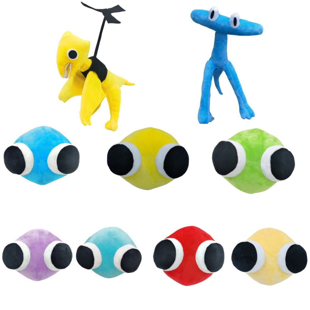 Xurikcoo (9Pcs) Rainbow Friends Roblox Kids Plush Toy Stuffed Doll