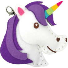 Unicorn Felt Bag Clip Sewing Kit