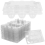 50pcs 6 Grids Quail Egg Tray Plastic Transparent Egg Dispenser Holder Egg Container Packaging Box Quail Egg Protection Case 1