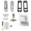 Waterproof Mechanical Code Lock, 1-11 Digit Code Combination Security Password Coded Lock Keyless Me 4