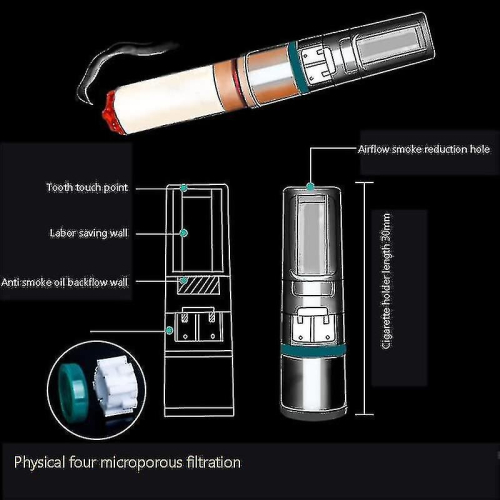 100 Pcs Disposable Transparent Cigarette Filter Holder, Cigarettes Tar Filter, Filter Cigarette Holder 1