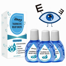 3x 18ml Taurine Eye Relief Drops,eye Care Fluid, Soothing Eye Drops, Relieve Eye Fatigue Vision Within