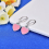 (Pink) Art Deco Style Mini Heart Tag Enamel Drop Earrings 5