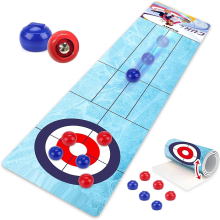 Kids Board Games, Tabletop Curling Strategy Game For Family Game Night, Fun Family Games For Kids And Adults, Party Games For Kids, Christmas Gift