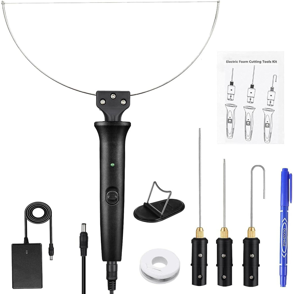 Hot Wire Foam Cutter Electric Foam Cutter Heating Wire Tool Kit 18W Cutter For Insulation Foam Pe Foam Foam Board Upholstery Foam 6956162934506