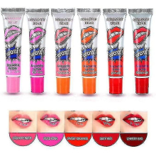 6 Colors Tattoo Magic Color Lip Stain Tint Lip Gloss Sets