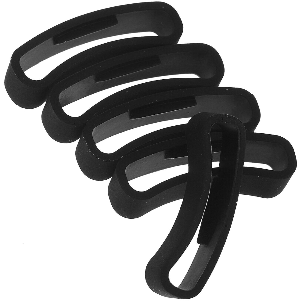 5 Pcs Rubber Watch Strap Loops Watch Band Ring Loop Smart Watch Band Replacement Watch Band Holder Loop Silicone Watch Band Loop 6956162954955