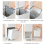 Living And Home 38L White Double-Layer Three-Compartment Trash Can with Wheels 4