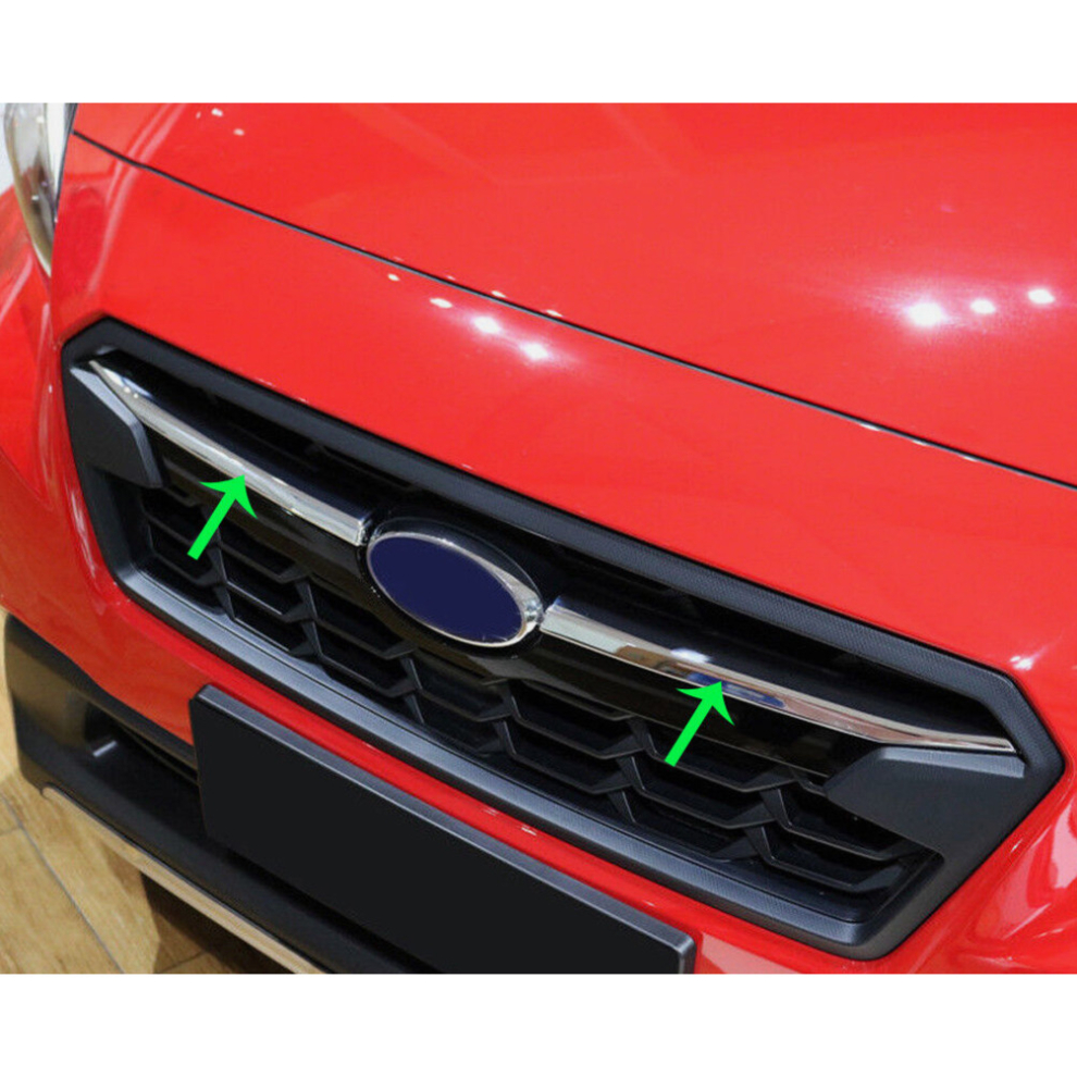 Fits Subaru Xv/Crosstrek 2018-2020 Chrome Front Center Grille Grill Cover Trim 8381923440527