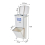 Living And Home 38L White Double-Layer Three-Compartment Trash Can with Wheels 5