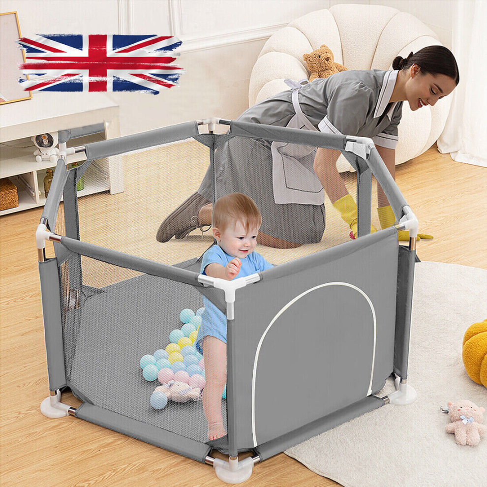 Large Baby Playpen Kids Toddlers Infant Activity Play Fence Yard