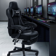 (Black) Home Office Gaming Chair Racing Executive Recliner