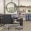 On Wheel Swivel Stool Adjustable Height Chair Office Round PC Desk Stool 16