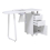 Living And Home White Professional Manicure Table Nail Station with Dust Collector 4