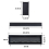 Living And Home (80 Inch) Electric Fireplace with Remote 12 Flame Colors 6