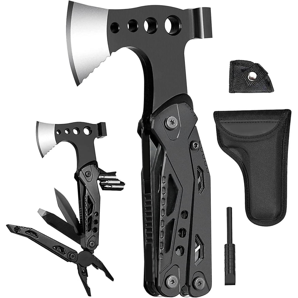 Camping Accessories Gifts W/ax Hammer Pliers Saw Screwdriver