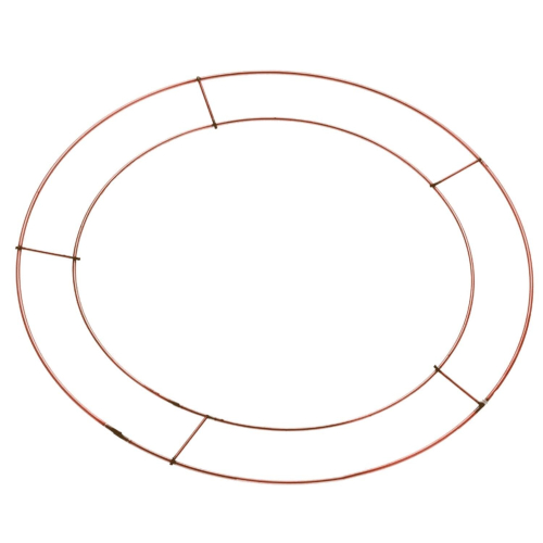 12" 30cm Wire Wreath Making Ring Copper (20 Pack) 1