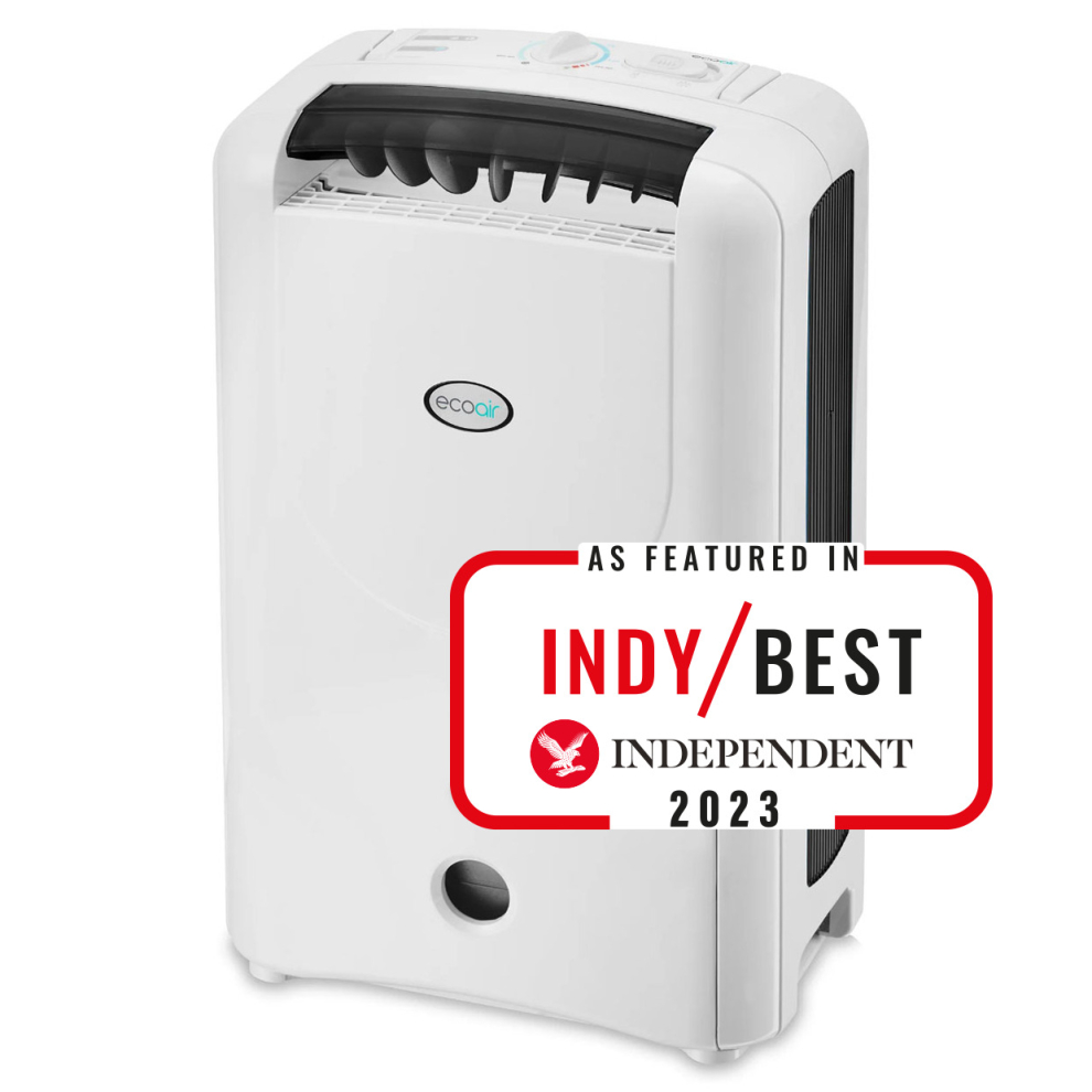 EcoAir DD1S MK3 Desiccant Dehumidifier Black 7.5L Antibacterial Filter