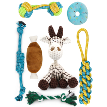 Pet Puppy Toys Gift Set For Small Dogs, 7 Pack Small Dog Toys Cat Toys, Cute Squeaky Dog Toys, Durable Puppy Teething Toys
