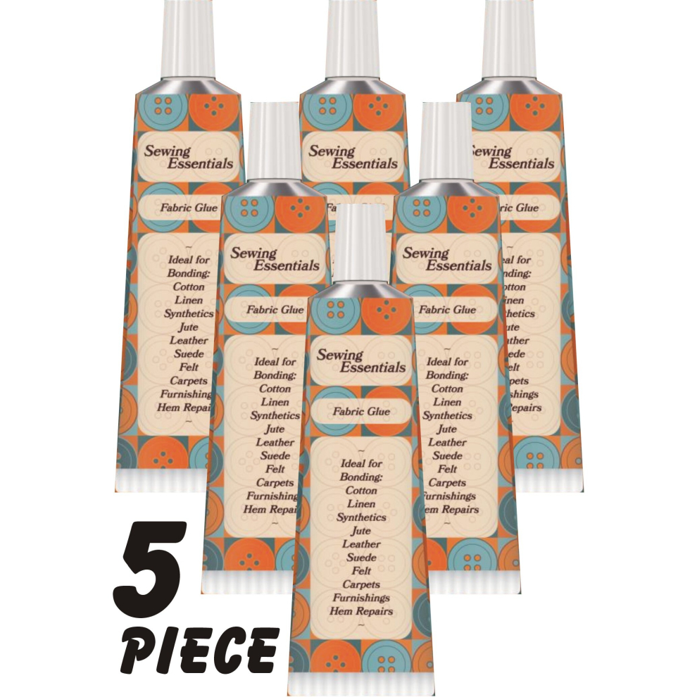 Rapide 5X50g Extra Strong Fabric Glue Washable Adhesive Repair Sewing Textile