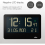 Braun Braun Digital Wall Clock With Indoor Temperature LCD Display Alarm 4