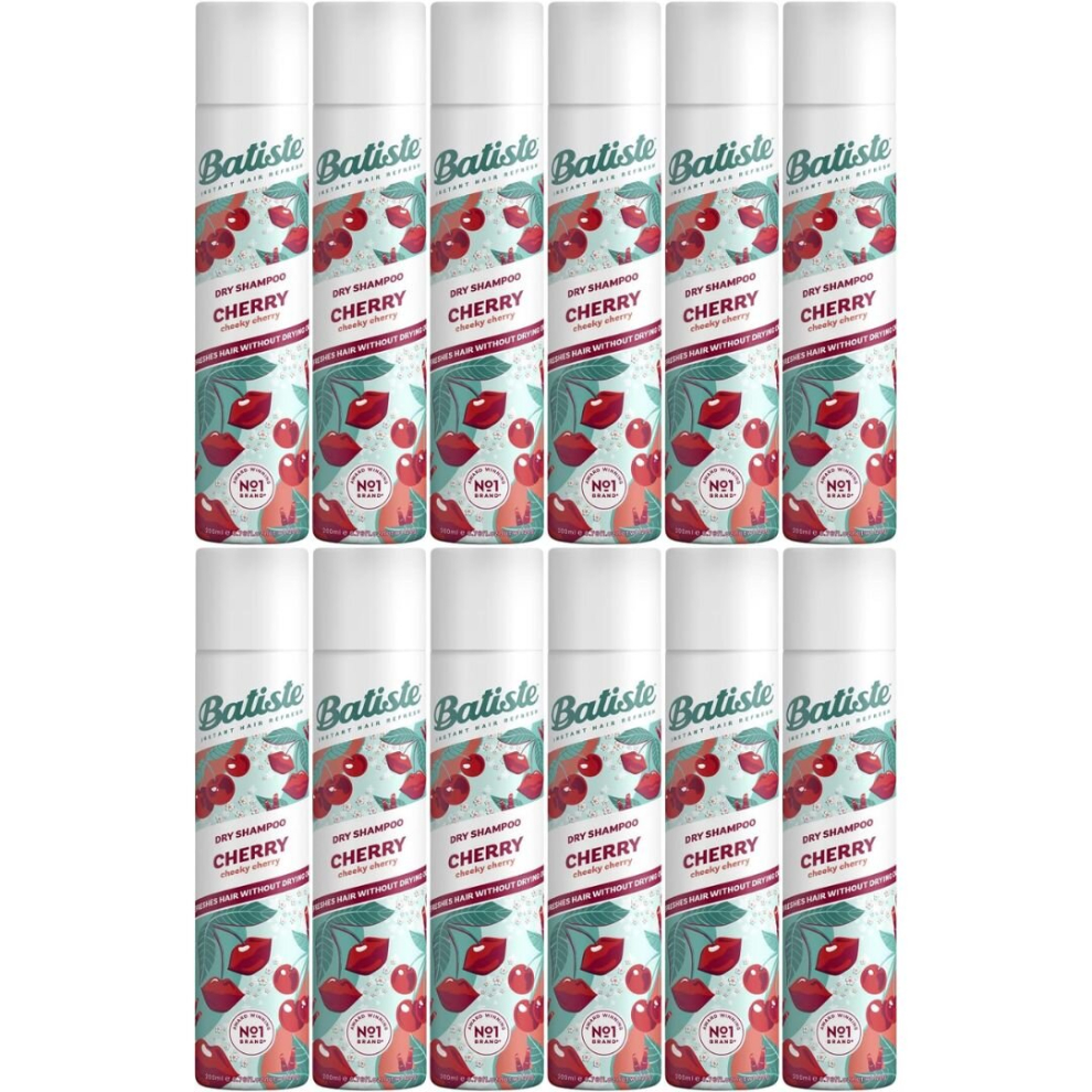 12 x Batiste Dry Shampoo - Cherry, 200ml