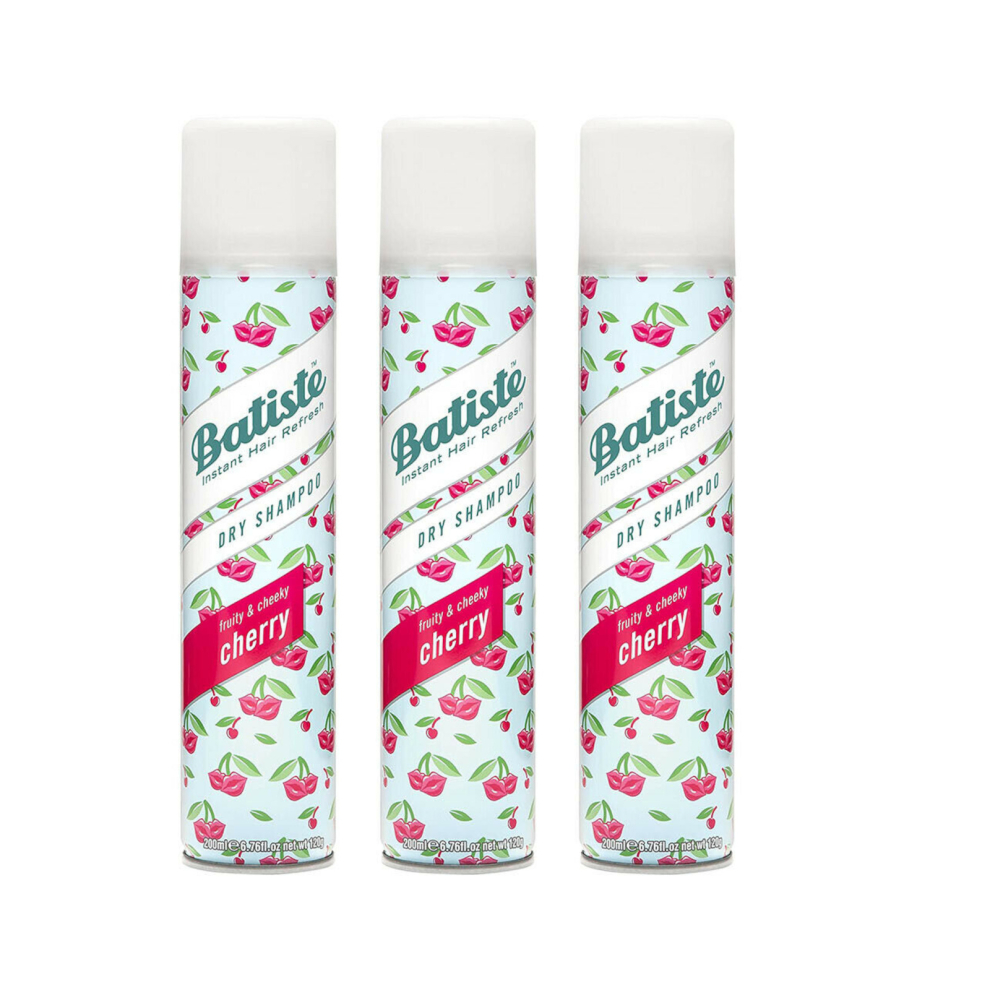 3 x Batiste Dry Shampoo - Cherry, 200ml