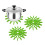 (Green) 3 Trivet for Hot Dishes Dining Table Pot, Heat 1